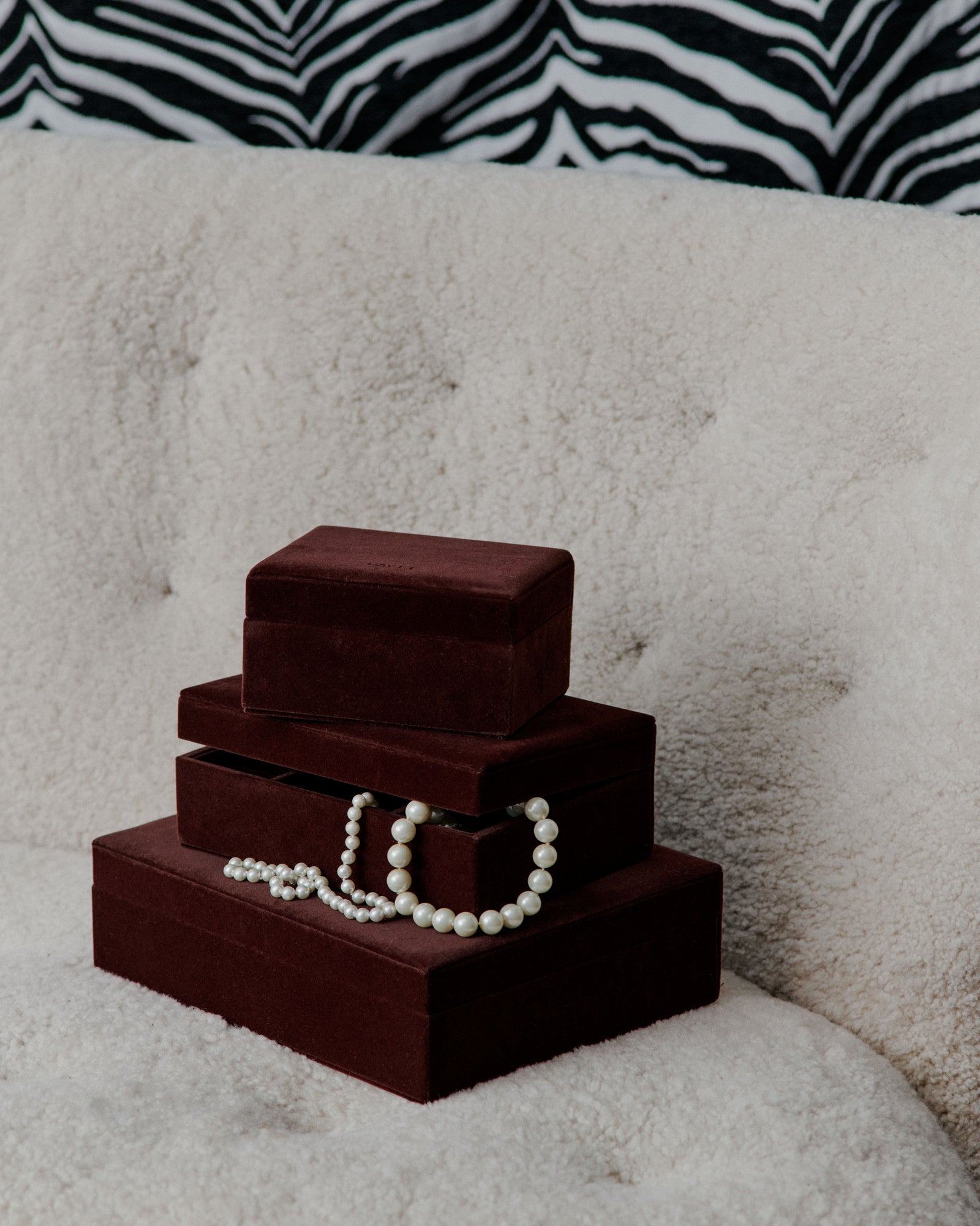 Day Velvet Jewelry Case Small