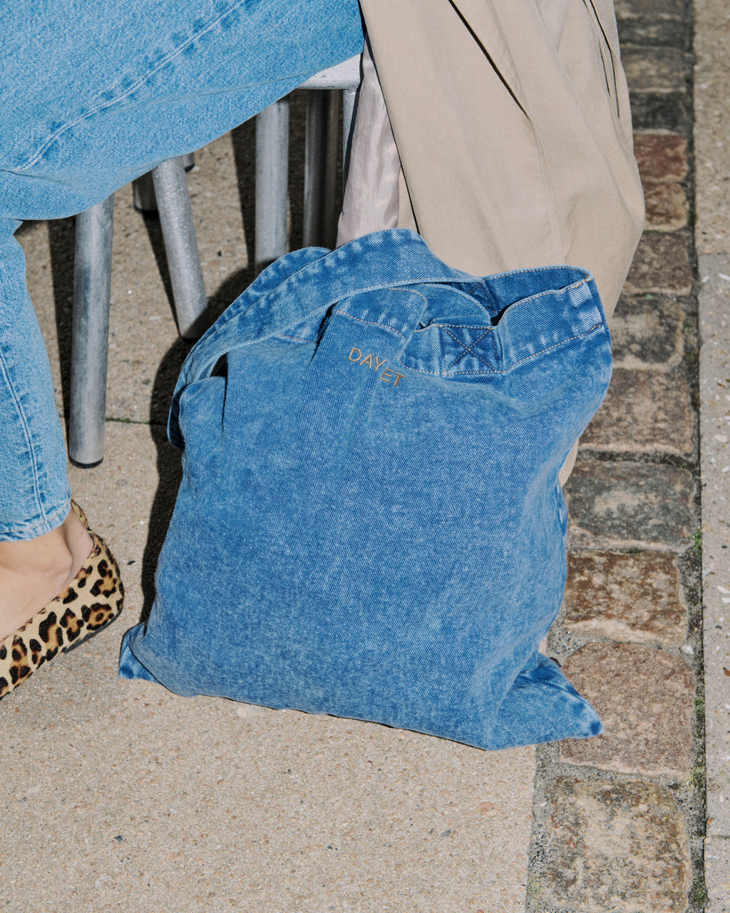 Day Washed Denim Shopper