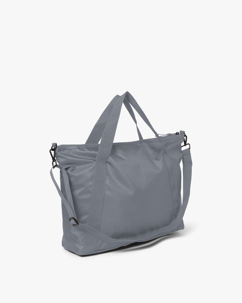 Large Tonal Nylon Crossbody Shoppingveske