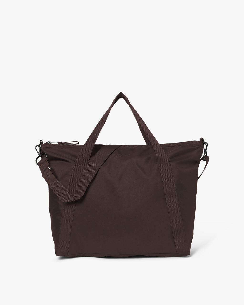Large Tonal Nylon Crossbody Shoppingveske