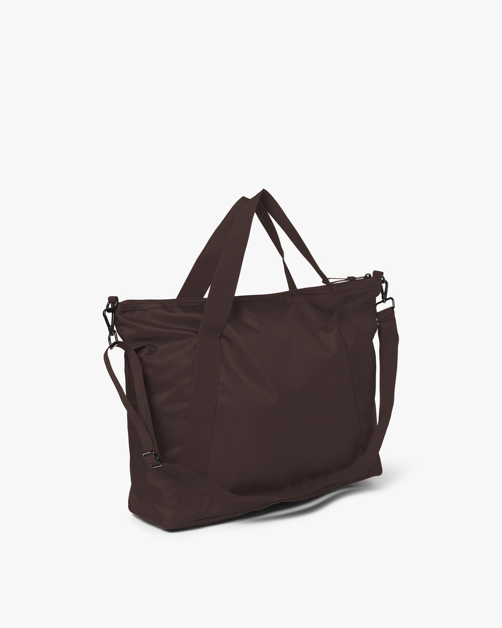 Large Tonal Nylon Crossbody Shoppingveske