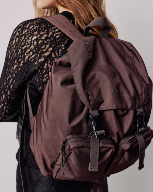 Large Tonal Nylon Ryggsekk