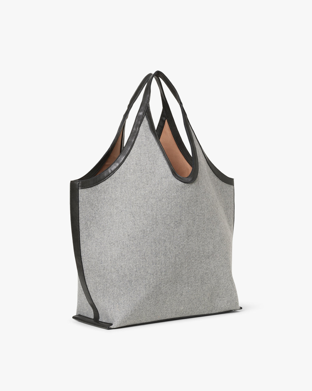 Large Structured Wool Tote