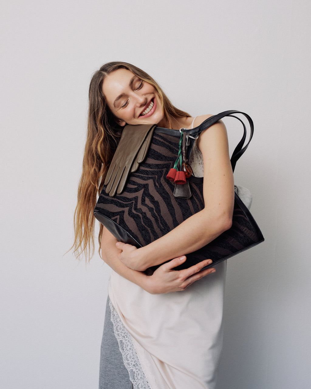 Medium Zebra Work Tote