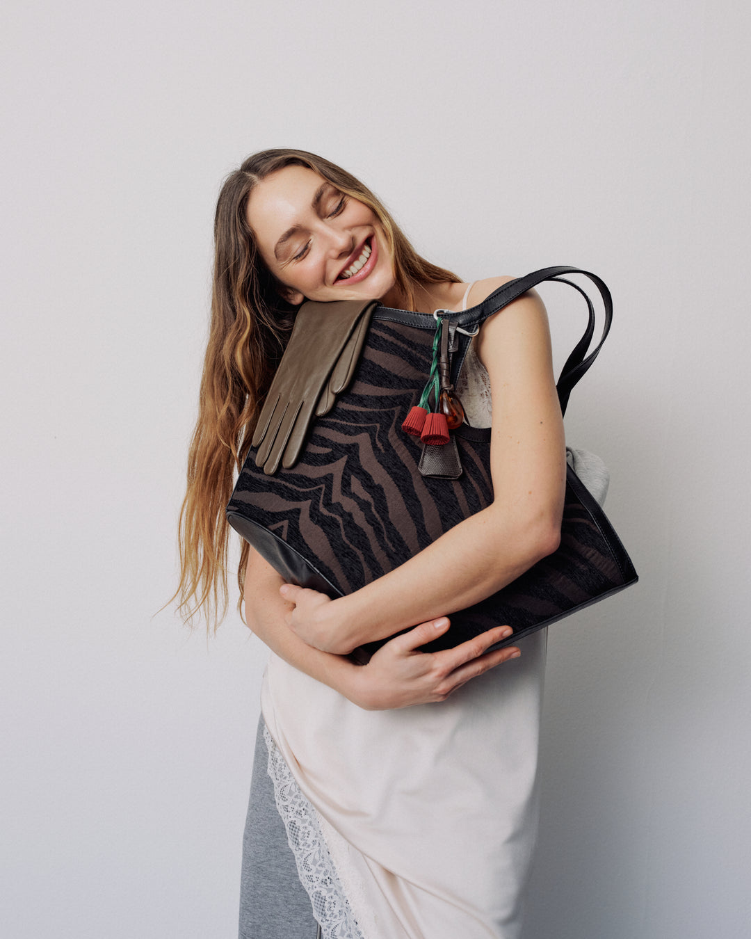 Medium Zebra Work Tote