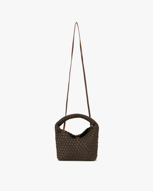 Small Hand-Braided Neoprene Crossbody Håndveske