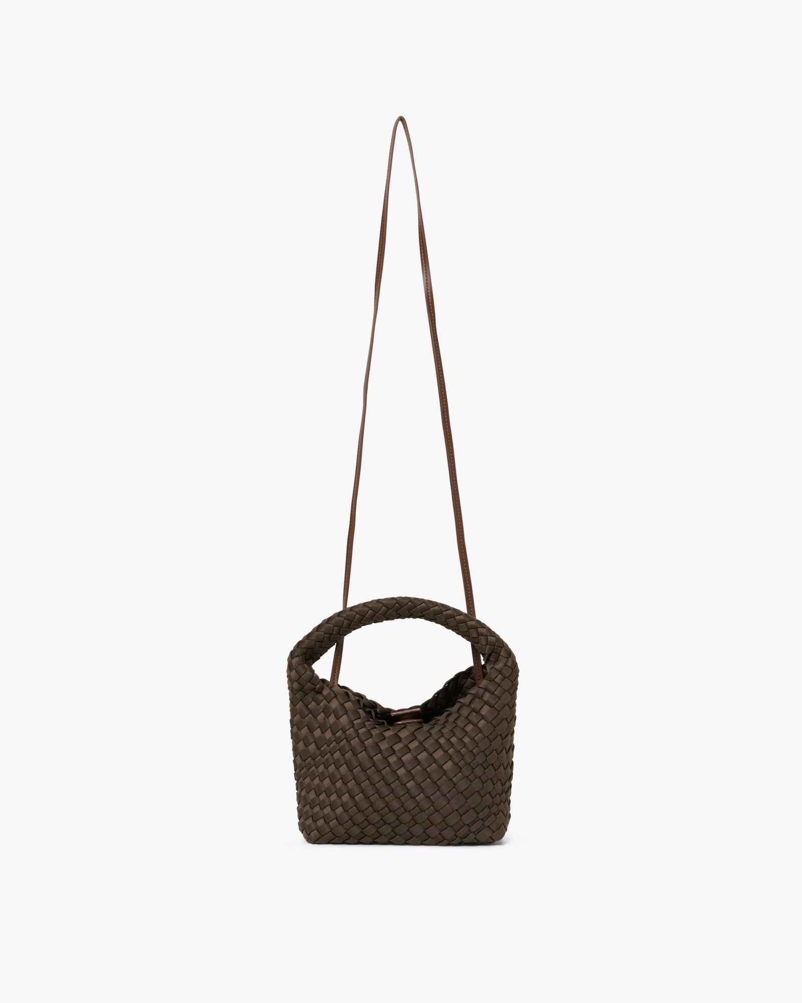 Small Hand-Braided Neoprene Crossbody Håndveske