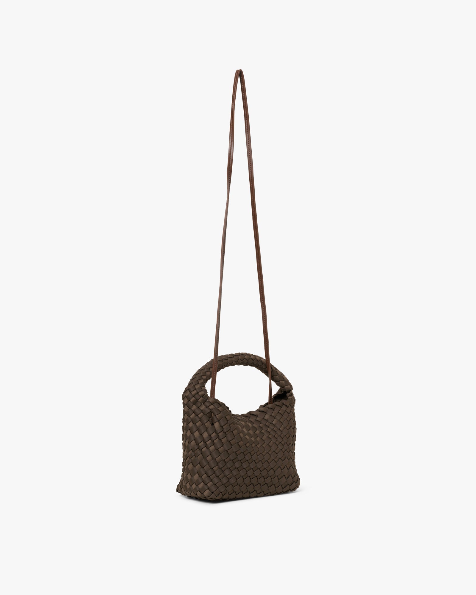 Small Hand-Braided Neoprene Crossbody Håndveske