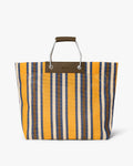 Medium Striped Mesh Håndveske