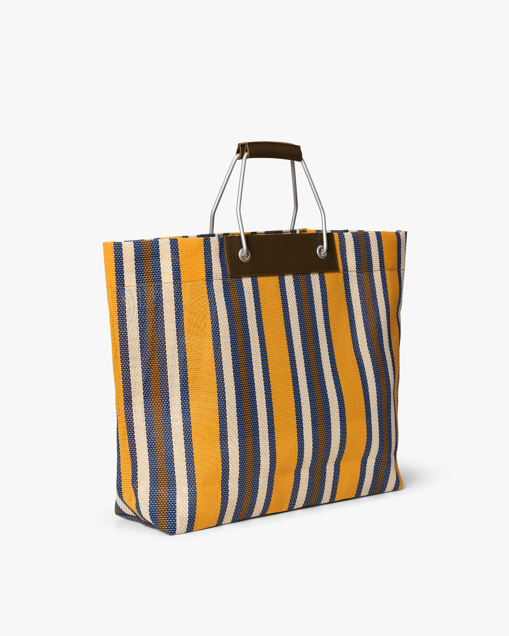 Medium Striped Mesh Håndveske